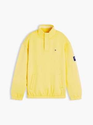Детские худи Tommy Hilfiger Kids' High-Neck Script Logo Sweatshirt — фото 5