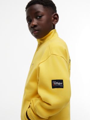 Детские худи Tommy Hilfiger Kids' High-Neck Script Logo Sweatshirt — фото 3