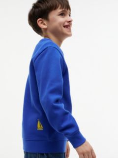 Kids' Embroidered Sailboat Sweatshirt — Noble Blue 4
