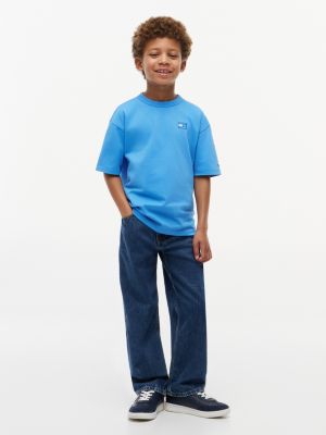 Детские футболки Tommy Hilfiger Kids' Tonal Flag Logo T-Shirt — фото 2