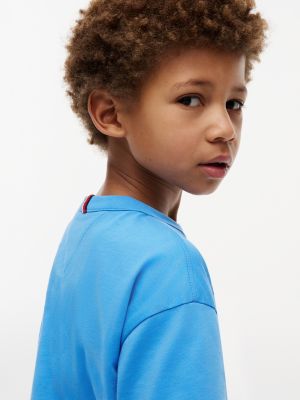 Детские футболки Tommy Hilfiger Kids' Tonal Flag Logo T-Shirt — фото 4
