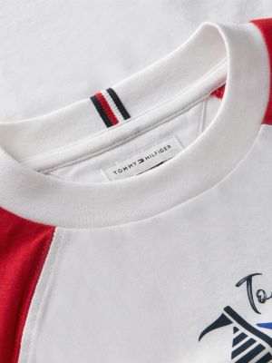 Детские футболки Tommy Hilfiger Kids' Sailing Colorblock Raglan T-Shirt — фото 6