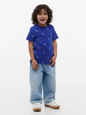Детские футболки Tommy Hilfiger Kids' Allover Sailboat Print T-Shirt — фото 2