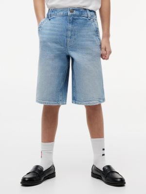 Kids' Baggy Denim Sailor Short, Light Denim