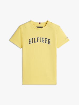Kids' Hilfiger Varsity Logo T-Shirt, Yellow Dahlia