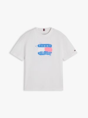 Детские футболки Tommy Hilfiger Kids' Tommy Graffiti Logo T-Shirt — фото 5