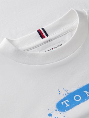 Детские футболки Tommy Hilfiger Kids' Tommy Graffiti Logo T-Shirt — фото 6