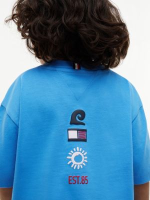 Детские футболки Tommy Hilfiger Kids' Sun & Wave Logo T-Shirt — фото 3