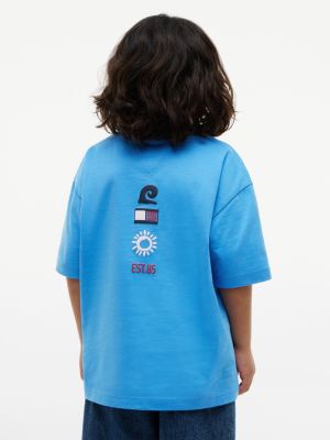 Детские футболки Tommy Hilfiger Kids' Sun & Wave Logo T-Shirt — фото 4