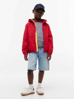 Детские куртки Tommy Hilfiger Kids' Hilfiger Logo Hooded Windbreaker — фото 2