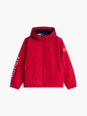 Детские куртки Tommy Hilfiger Kids' Hilfiger Logo Hooded Windbreaker — фото 5
