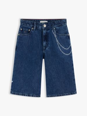 Детские джинсы Tommy Hilfiger Kids' Graffiti Print Baggy Denim Short — фото 5