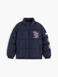 Kids' Multi-Logo Water-Resistant Puffer — Dark Blue 6