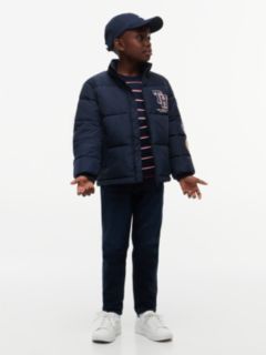 Kids' Multi-Logo Water-Resistant Puffer — Dark Blue 2
