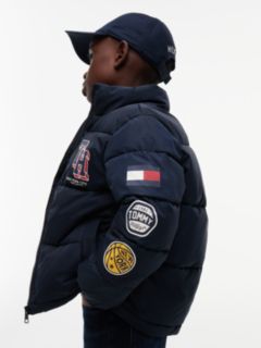 Kids' Multi-Logo Water-Resistant Puffer — Dark Blue 3