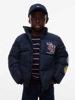 Kids' Multi-Logo Water-Resistant Puffer — Dark Blue 1