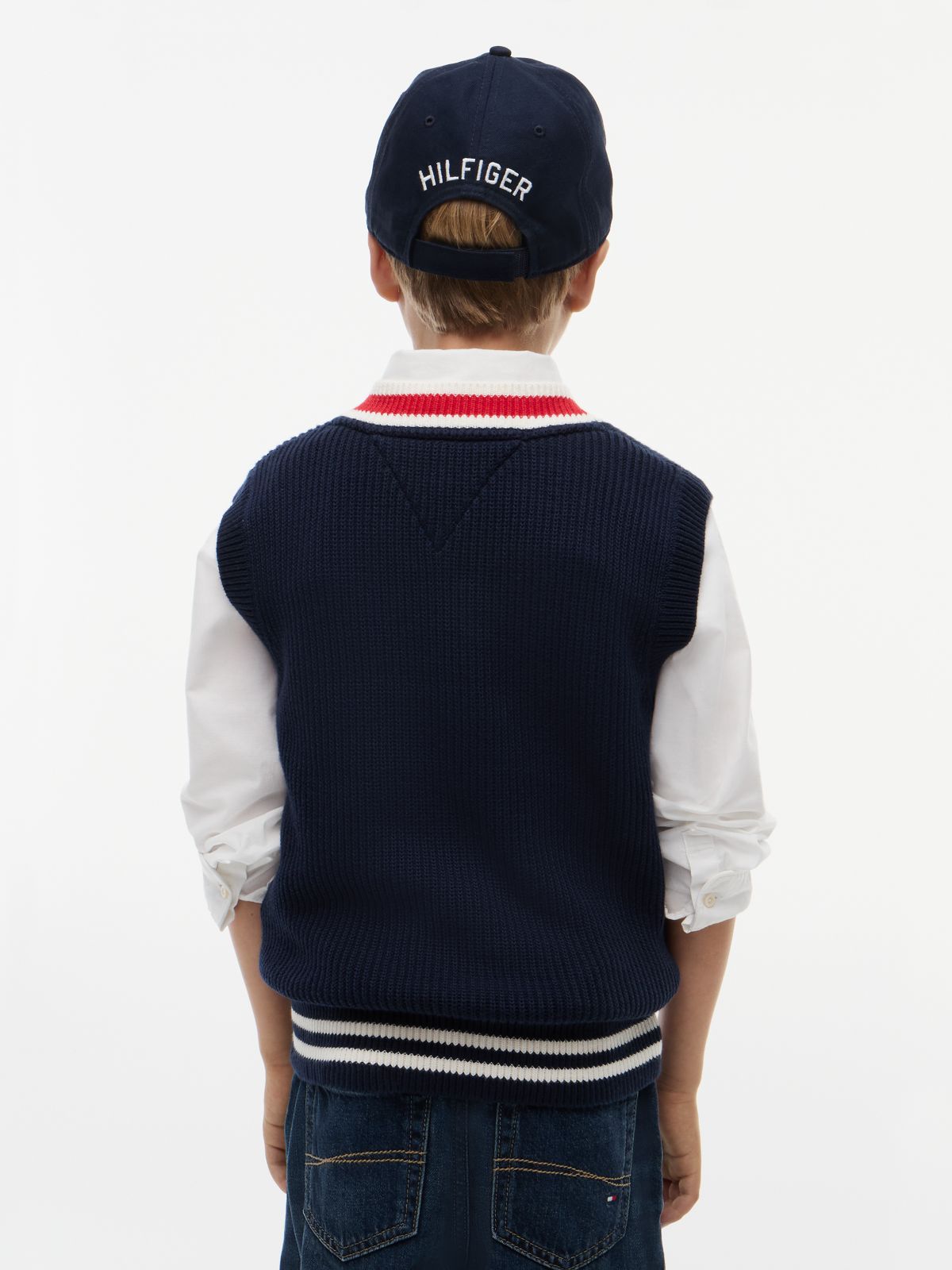 Kids' Knit Cricket Sweater Vest — Navy