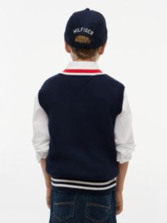 Kids' Knit Cricket Sweater Vest — Navy 4
