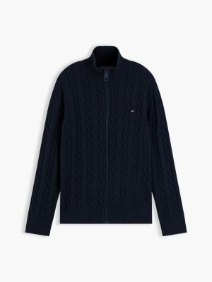 Детские кардиганы Tommy Hilfiger Kids' Cable Knit Zip Cardigan — фото 5