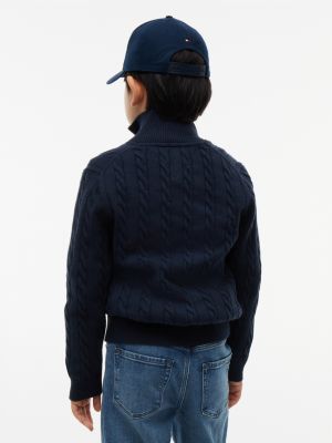 Детские кардиганы Tommy Hilfiger Kids' Cable Knit Zip Cardigan — фото 4