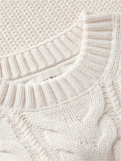 Kids' Tommy Logo Cable Knit Sweater — Ivory Petal 7