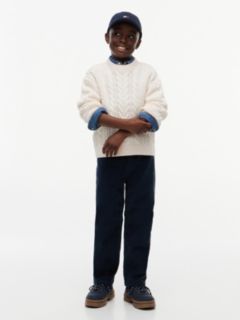 Kids' Tommy Logo Cable Knit Sweater — Ivory Petal 2