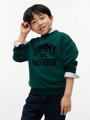 Kids' Tommy NYC Logo Sweatshirt, Rural Green