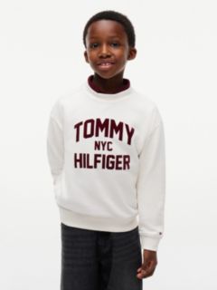Kids' Tommy NYC Logo Sweatshirt — Off White 1