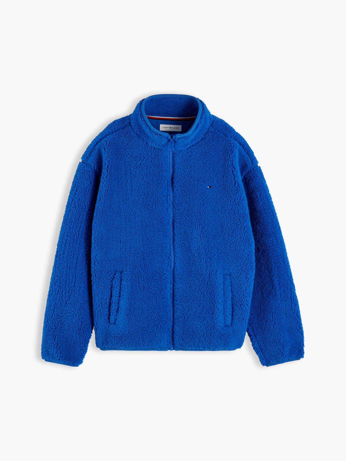 Kids' Bold Flag Logo Zip Sweatshirt — Vibrant Blue