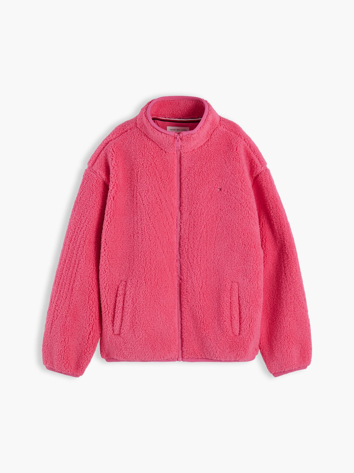 Kids' Bold Flag Logo Zip Sweatshirt — Exotic Pink