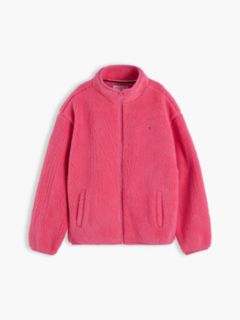 Kids' Bold Flag Logo Zip Sweatshirt — Exotic Pink 5