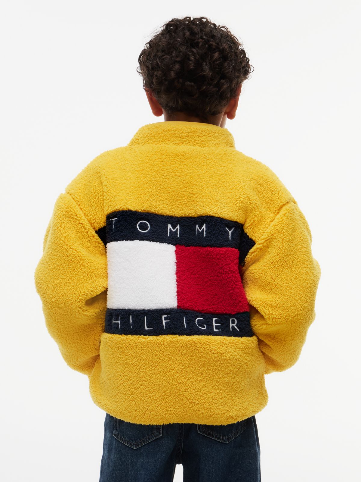 Kids' Bold Flag Logo Zip Sweatshirt — Countryside Yellow