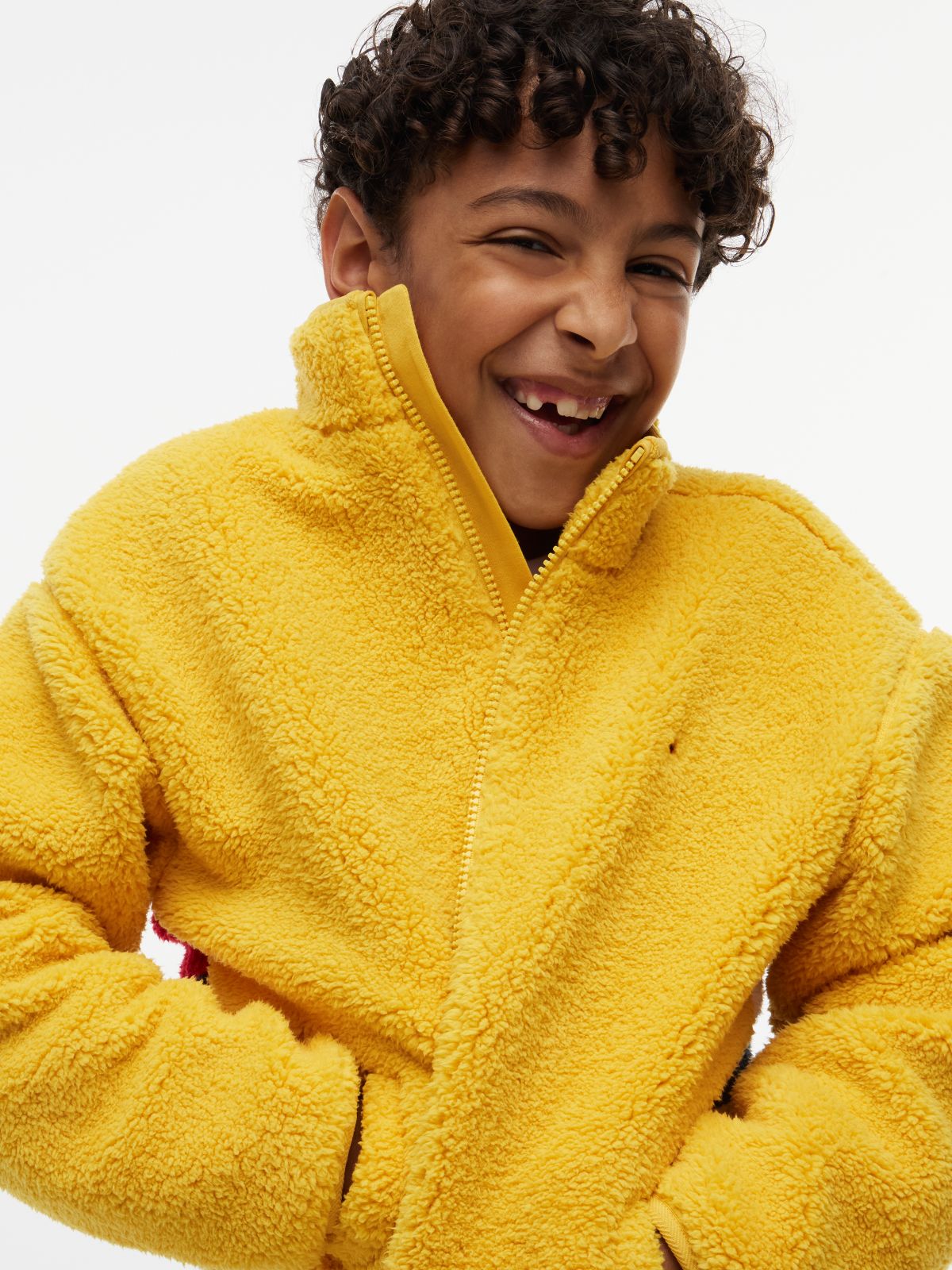Kids' Bold Flag Logo Zip Sweatshirt — Countryside Yellow