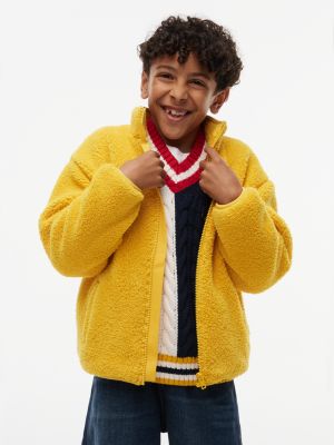 Kids' Bold Flag Logo Zip Sweatshirt, Countryside Yellow
