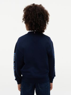 Детские худи Tommy Hilfiger Kids' Block Monogram Logo Sweatshirt — фото 4