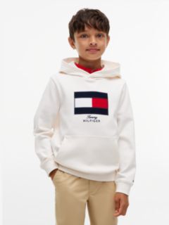 Kids' Flag Logo Hoodie — Off White 1