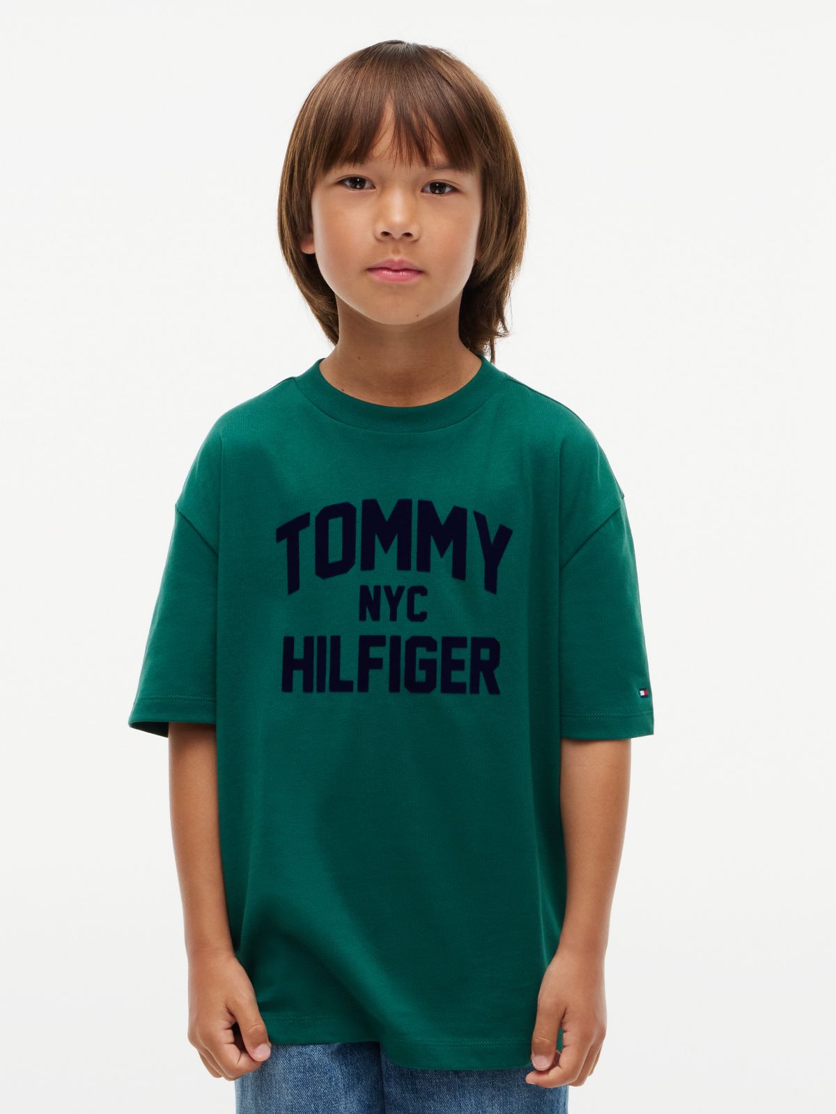 Kids' Tommy NYC Logo T-Shirt — Rural Green