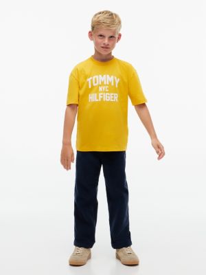 Детская футболка Tommy Hilfiger Tommy NYC Logo, цвет: Жёлтый — фото 2