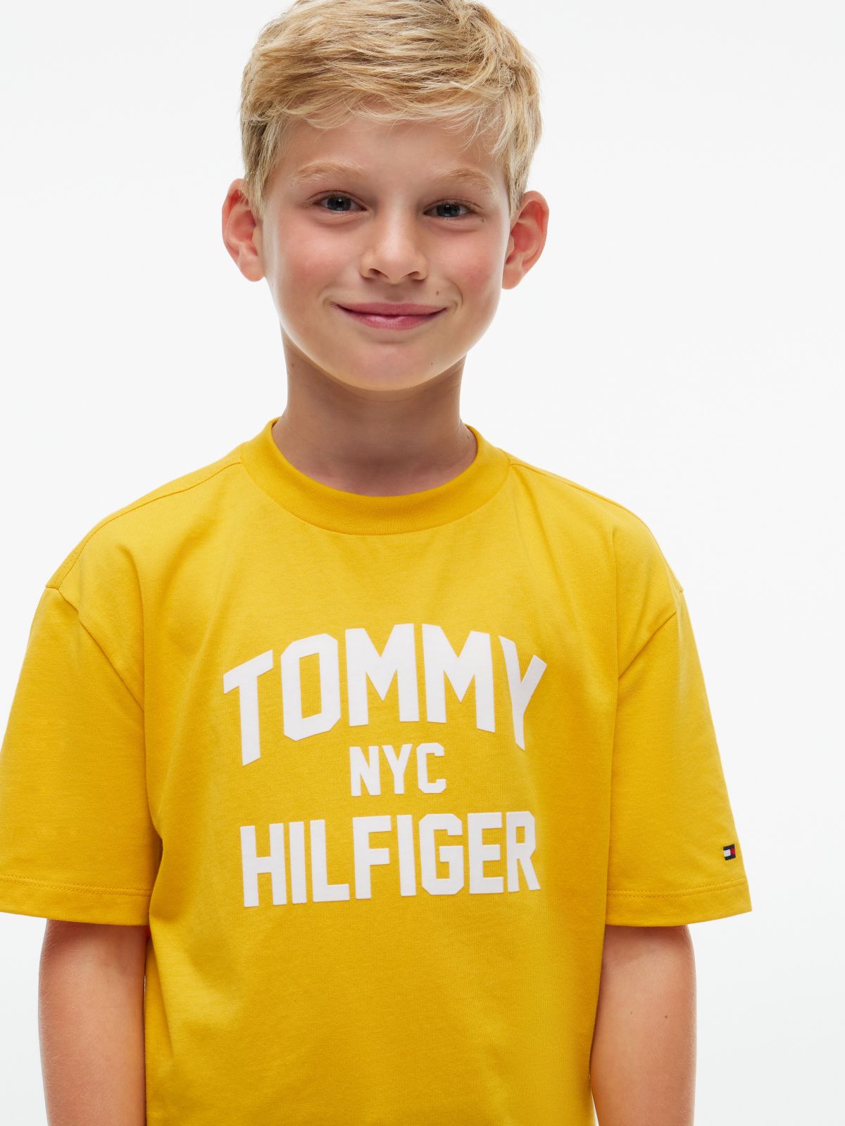 Kids' Tommy NYC Logo T-Shirt — Countryside Yellow