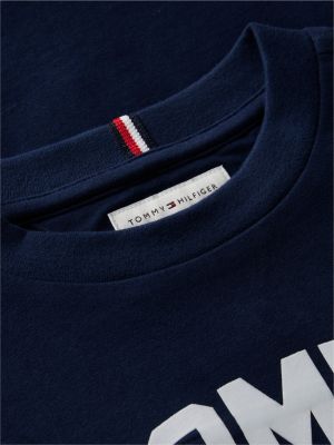 Детская футболка Tommy Hilfiger Long-Sleeve Tommy NYC Logo, цвет: Тёмный синий — фото 6