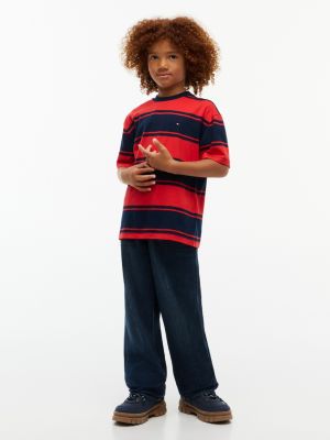 Детские футболки Tommy Hilfiger Kids' Rugby Stripe T-Shirt — фото 2