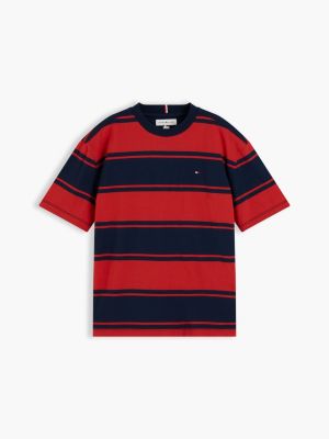 Детские футболки Tommy Hilfiger Kids' Rugby Stripe T-Shirt — фото 5
