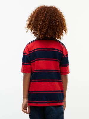 Детские футболки Tommy Hilfiger Kids' Rugby Stripe T-Shirt — фото 4