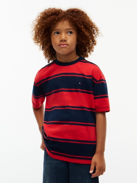 Детские футболки Tommy Hilfiger Kids' Rugby Stripe T-Shirt
