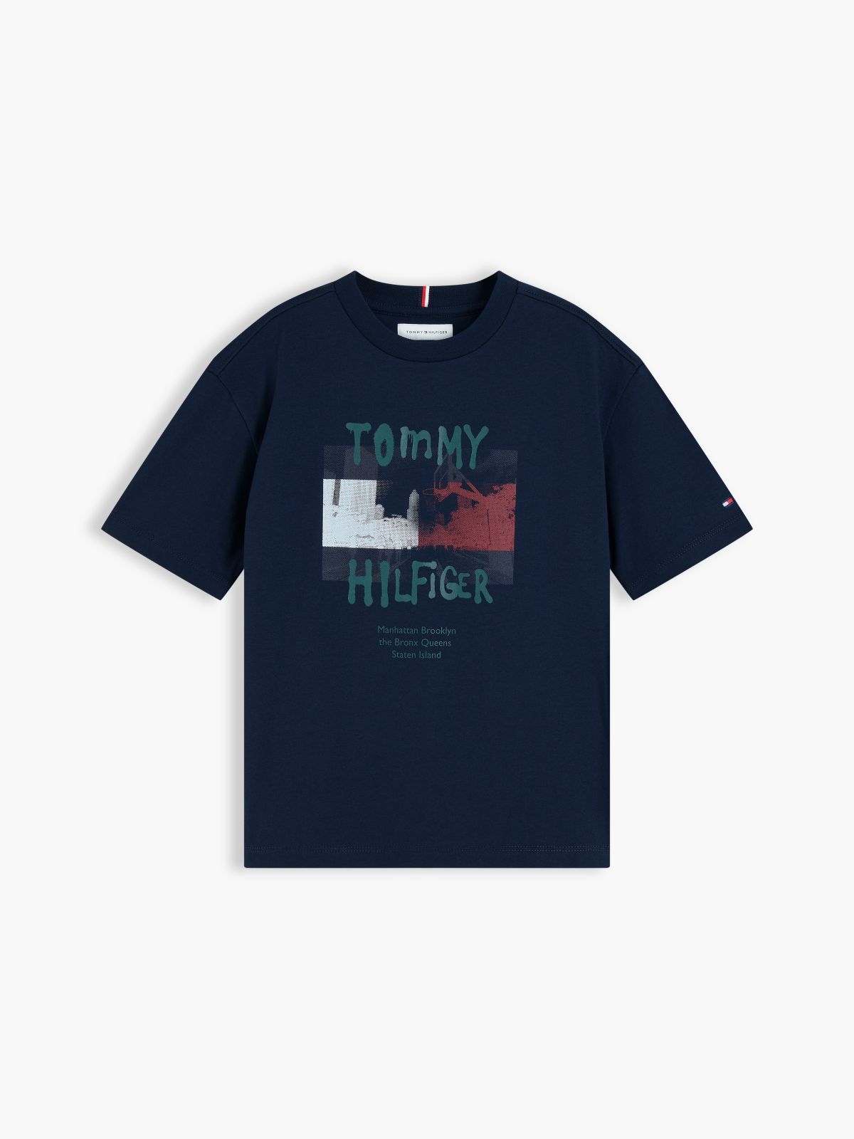 Kids' Graffiti Logo T-Shirt — Dark Blue