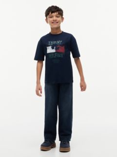 Kids' Graffiti Logo T-Shirt — Dark Blue 2