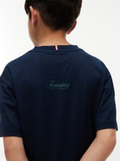 Kids' Graffiti Logo T-Shirt — Dark Blue 3
