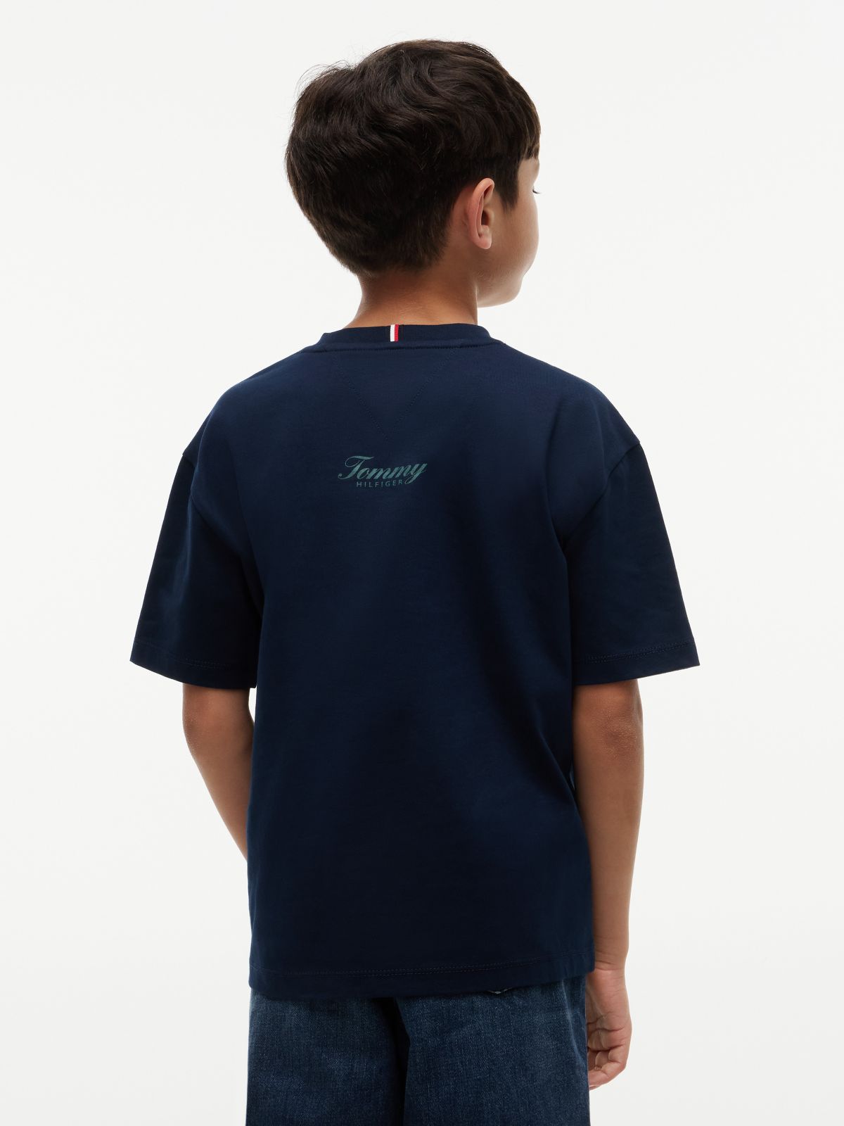 Kids' Graffiti Logo T-Shirt — Dark Blue