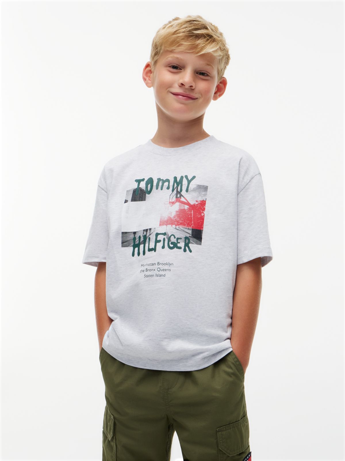 Kids' Graffiti Logo T-Shirt — Dark Blue