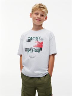 Kids' Graffiti Logo T-Shirt — Dark Blue 1